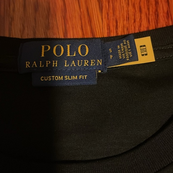 POLO RALPH LAUREN MENS SZ SM CUSTOM SLIM FIT LONG SLEEVE COTTON STRETCH TOP - Picture 3 of 5
